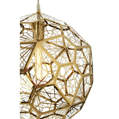 Akela Gold Finish Sphere Pendant Light