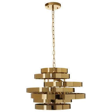 Alana Gold Finish 4 Bulb Pendant Light