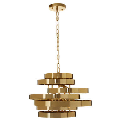 Alana Gold Finish 4 Bulb Pendant Light