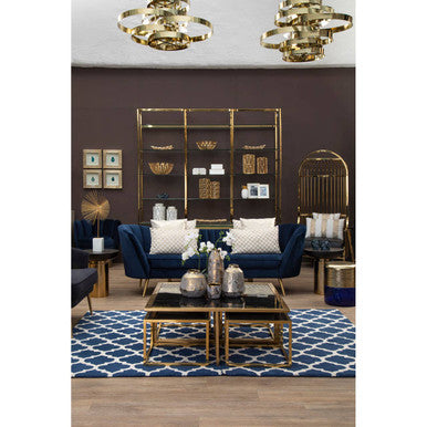 Alana Gold Finish 4 Bulb Pendant Light