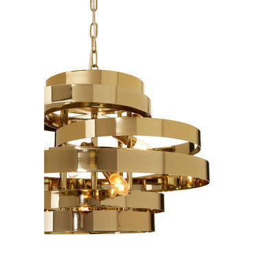 Alana Gold Finish 4 Bulb Pendant Light