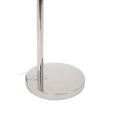 Nickel Finish Arc Floor Lamp | Hubert