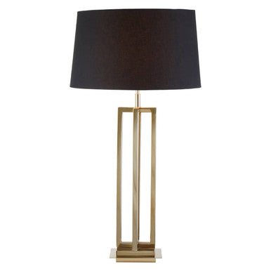 Gold Finish Rectangular Table Lamp | Skye