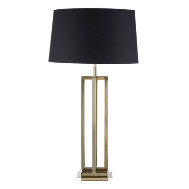 Gold Finish Rectangular Table Lamp | Skye