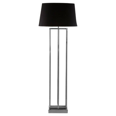 Nickel Finish Rectangular Floor Lamp | Skye