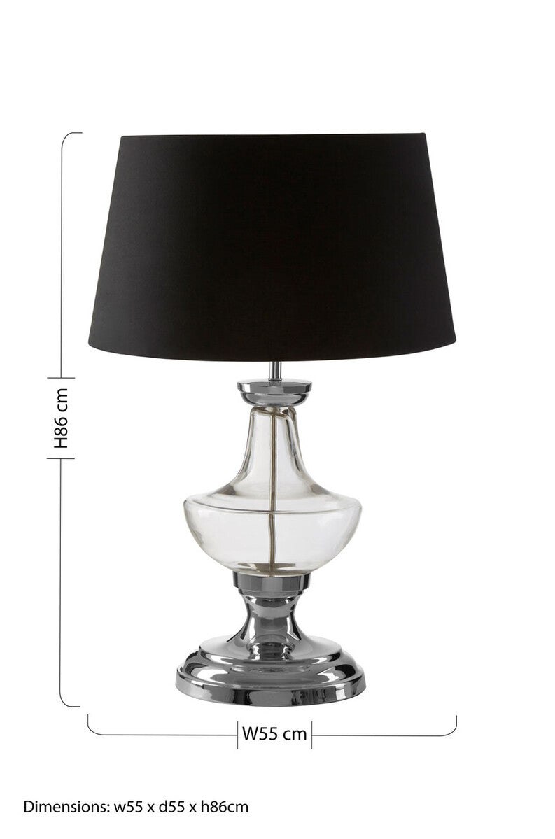 Table Lamp with Clear Base | Skye