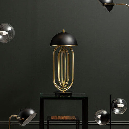 Table Lamp with Black Shade | Metropolis