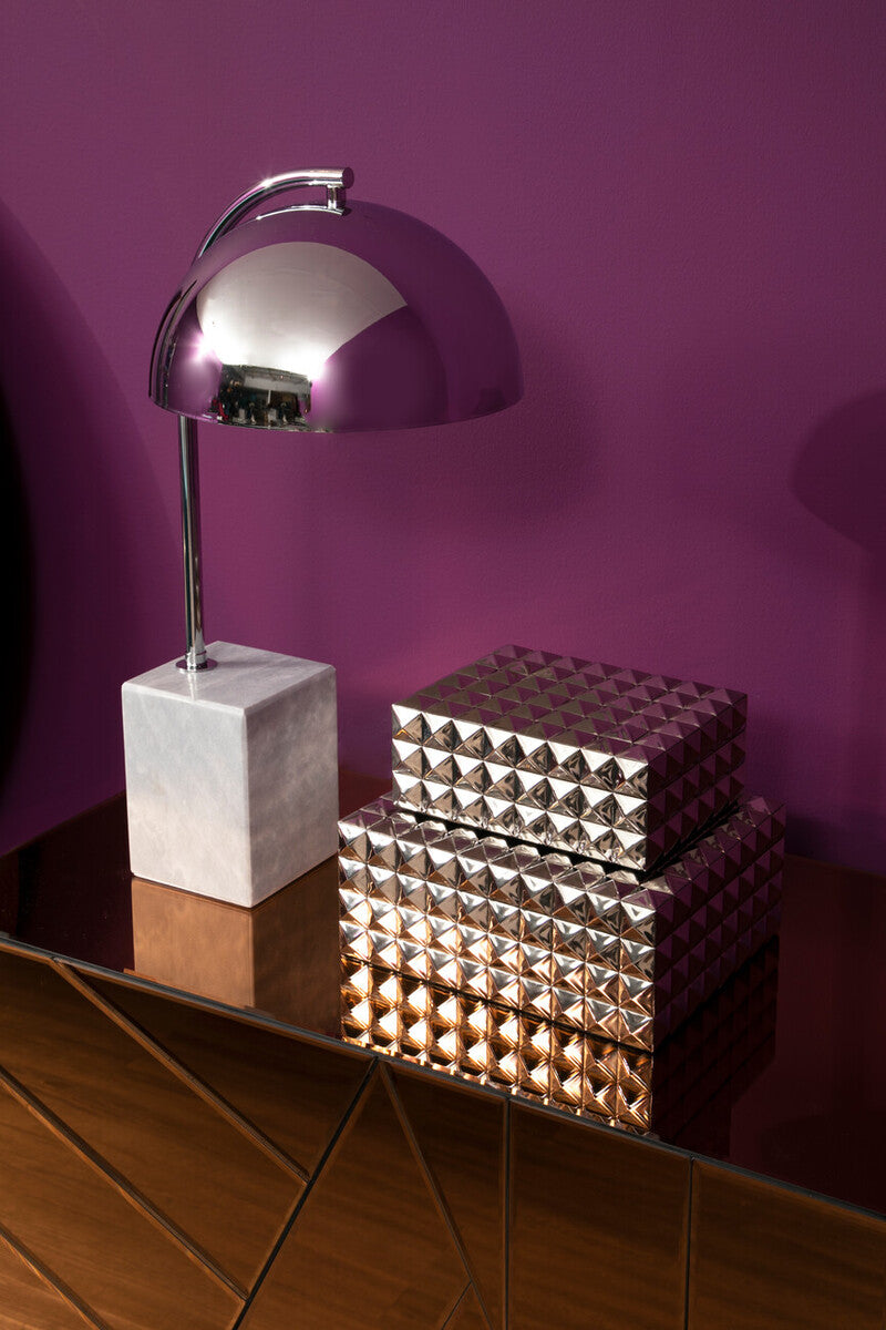 Table Lamp with Chrome Shade | Murdoch