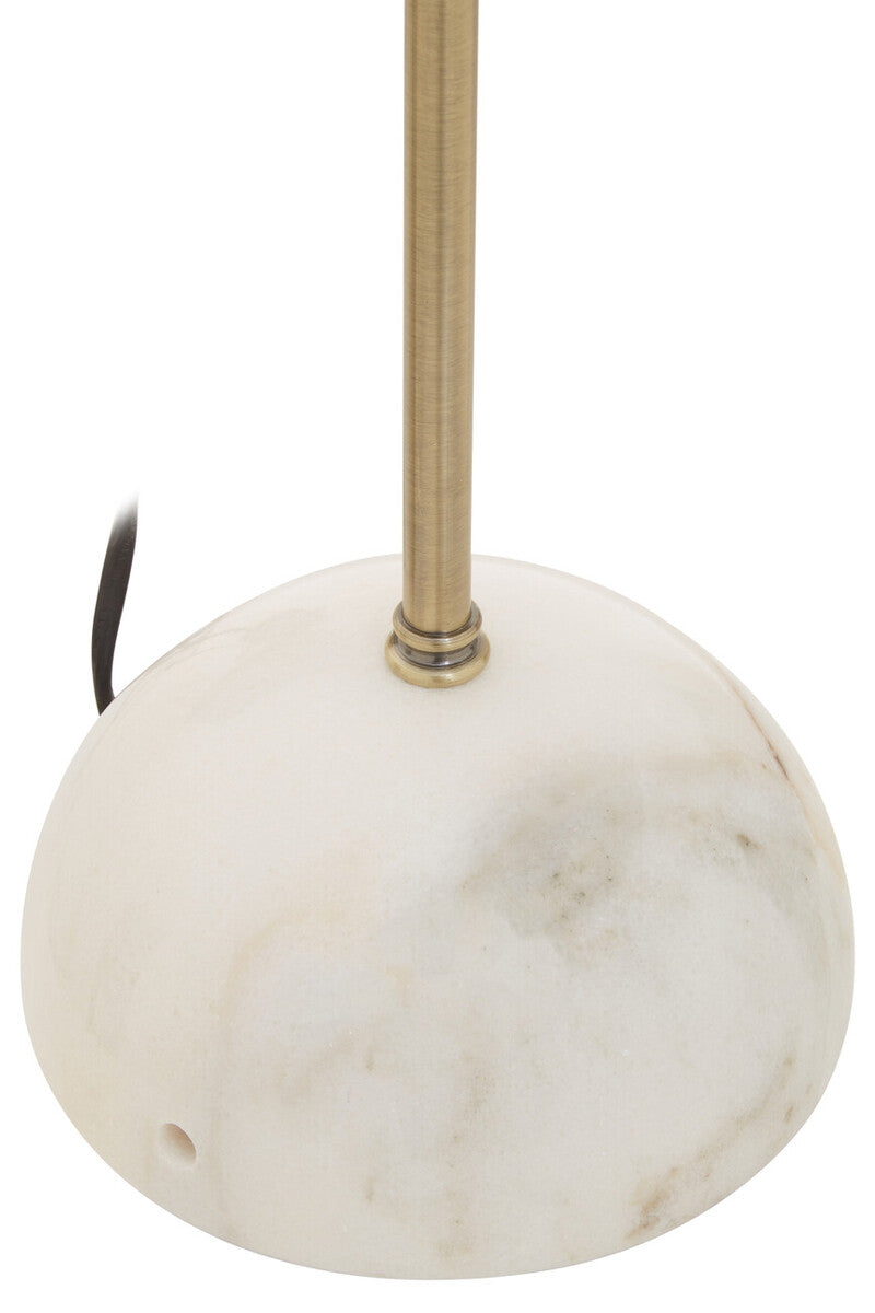 Brass Finish Table Lamp with Marble Base | Murdoch