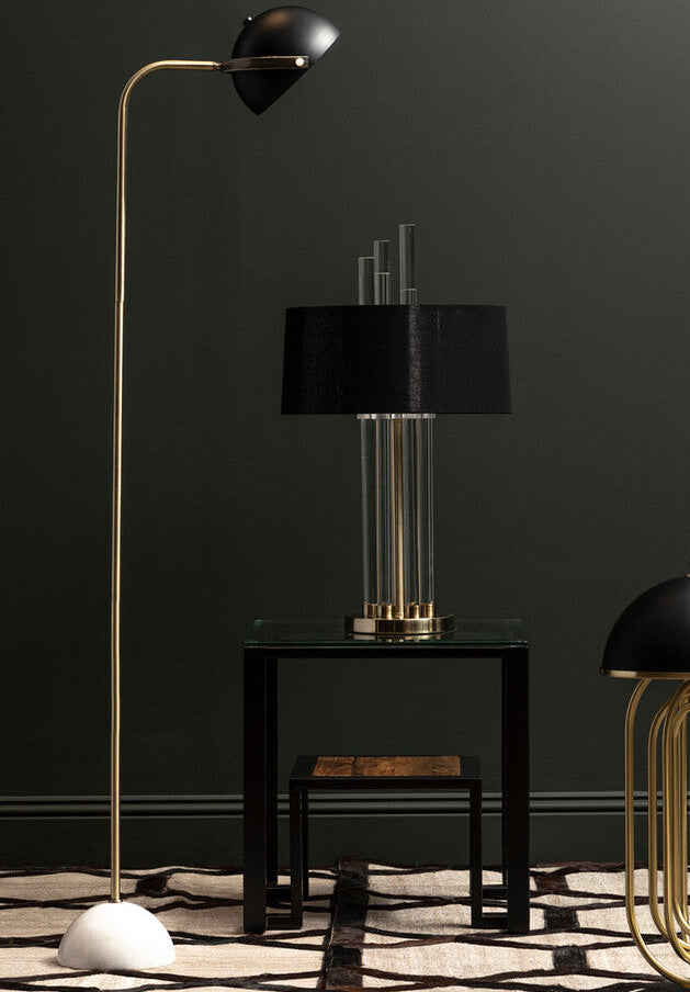 Floor Lamp with Black Shade | Murdoch