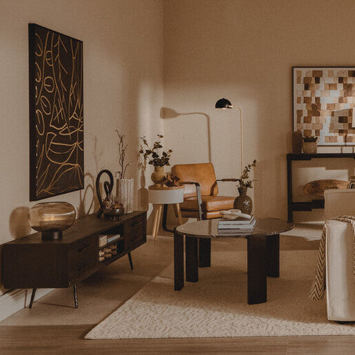 Floor Lamp with Black Shade | Murdoch