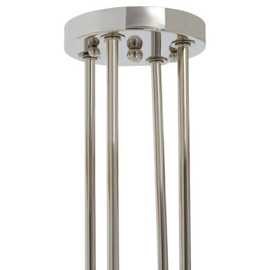 8 Light Nickel Finish Statement Pendant Light |Alexis