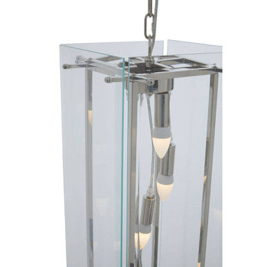 Five Bulb Glass Pendant Light | Claridge