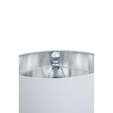 Marble Base Table Lamp with Ivory Shade | Eben