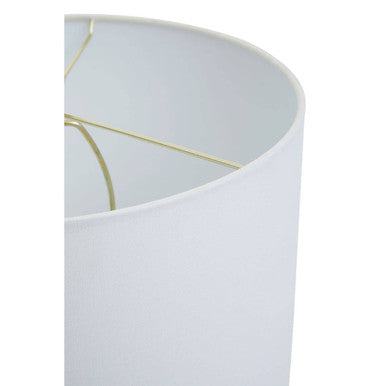 Black Marble Table Lamp with Ivory Shade | Ebony
