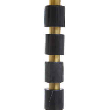 Black Marble and Brushed Gold Table Lamp | Elin