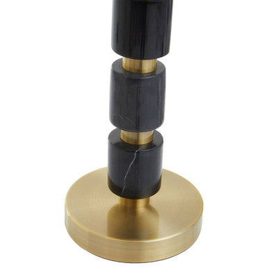 Black Marble and Brushed Gold Table Lamp | Elin