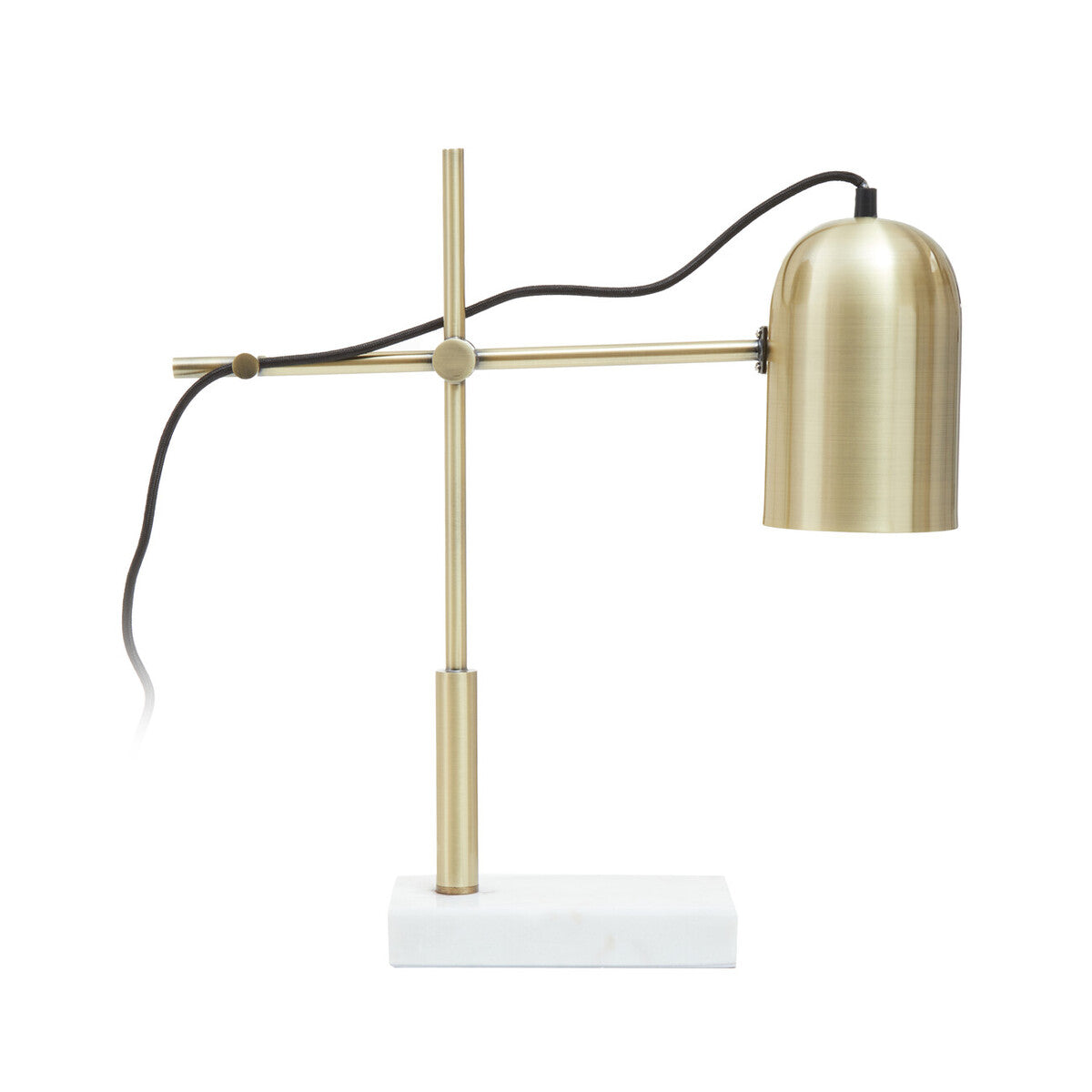 Gold and Marble Adjustable Desk Lamp | Equipoise
