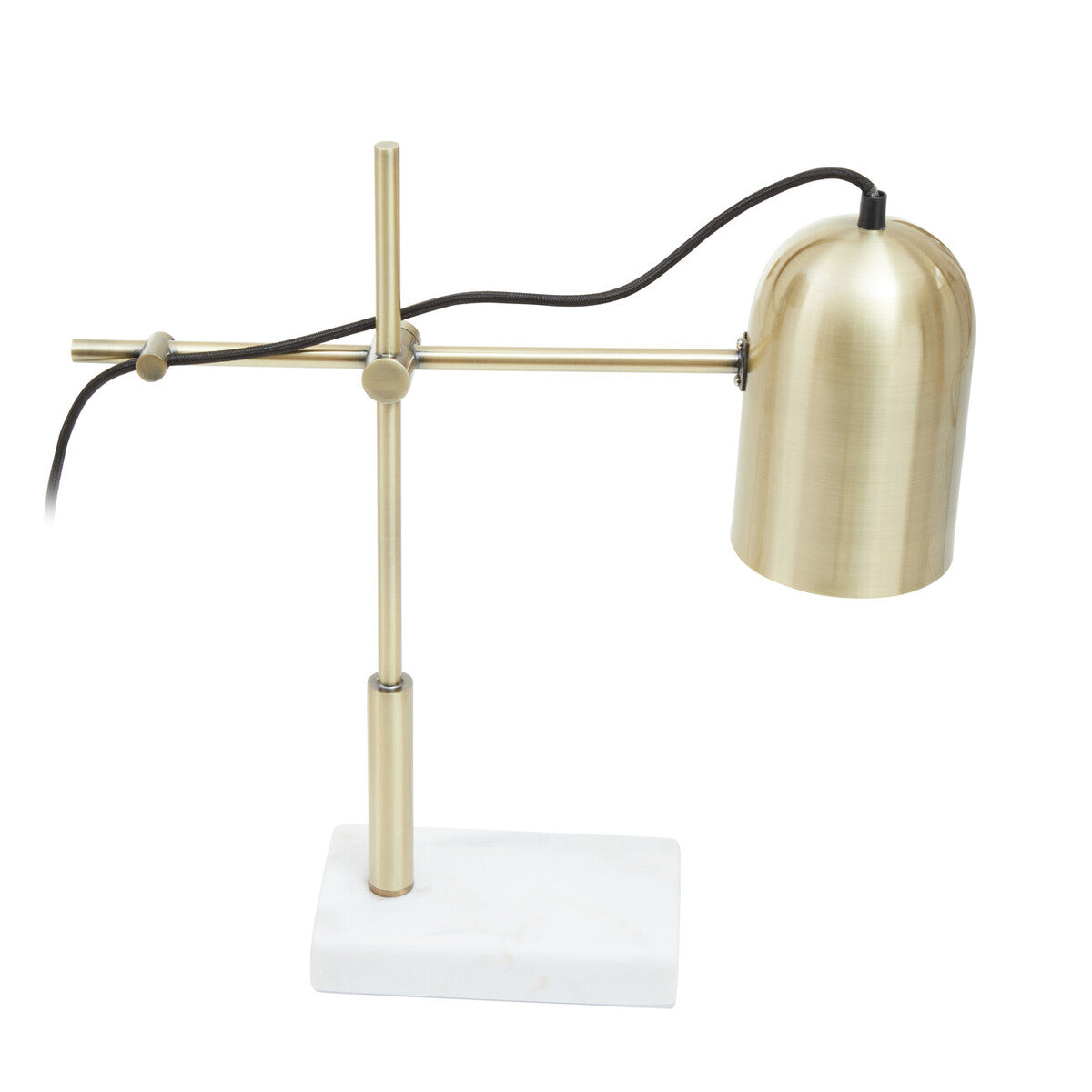 Gold and Marble Adjustable Desk Lamp | Equipoise