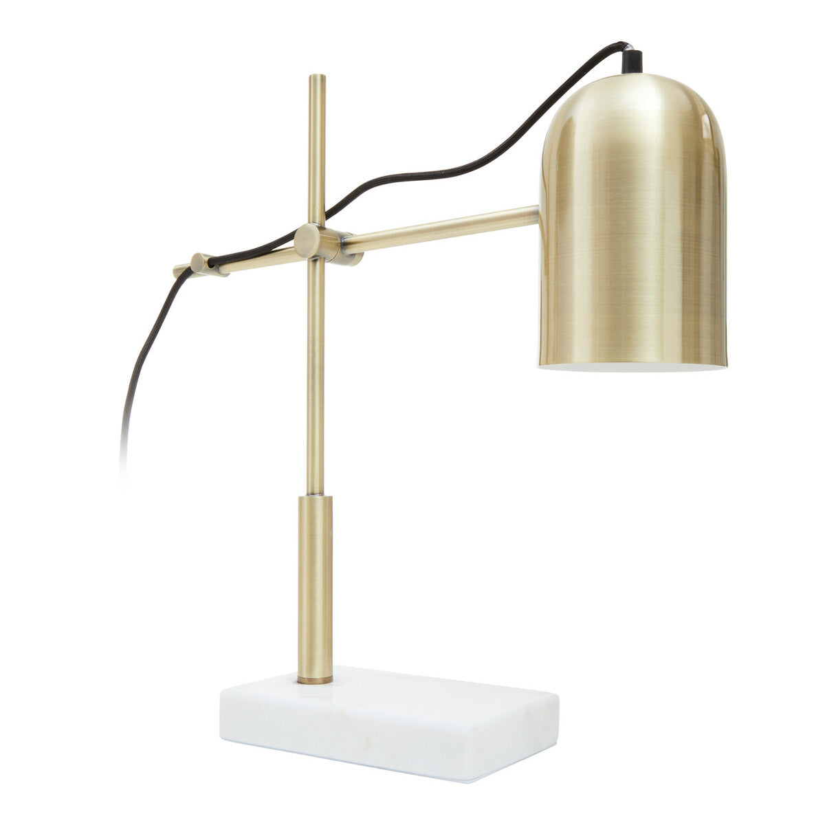 Gold and Marble Adjustable Desk Lamp | Equipoise