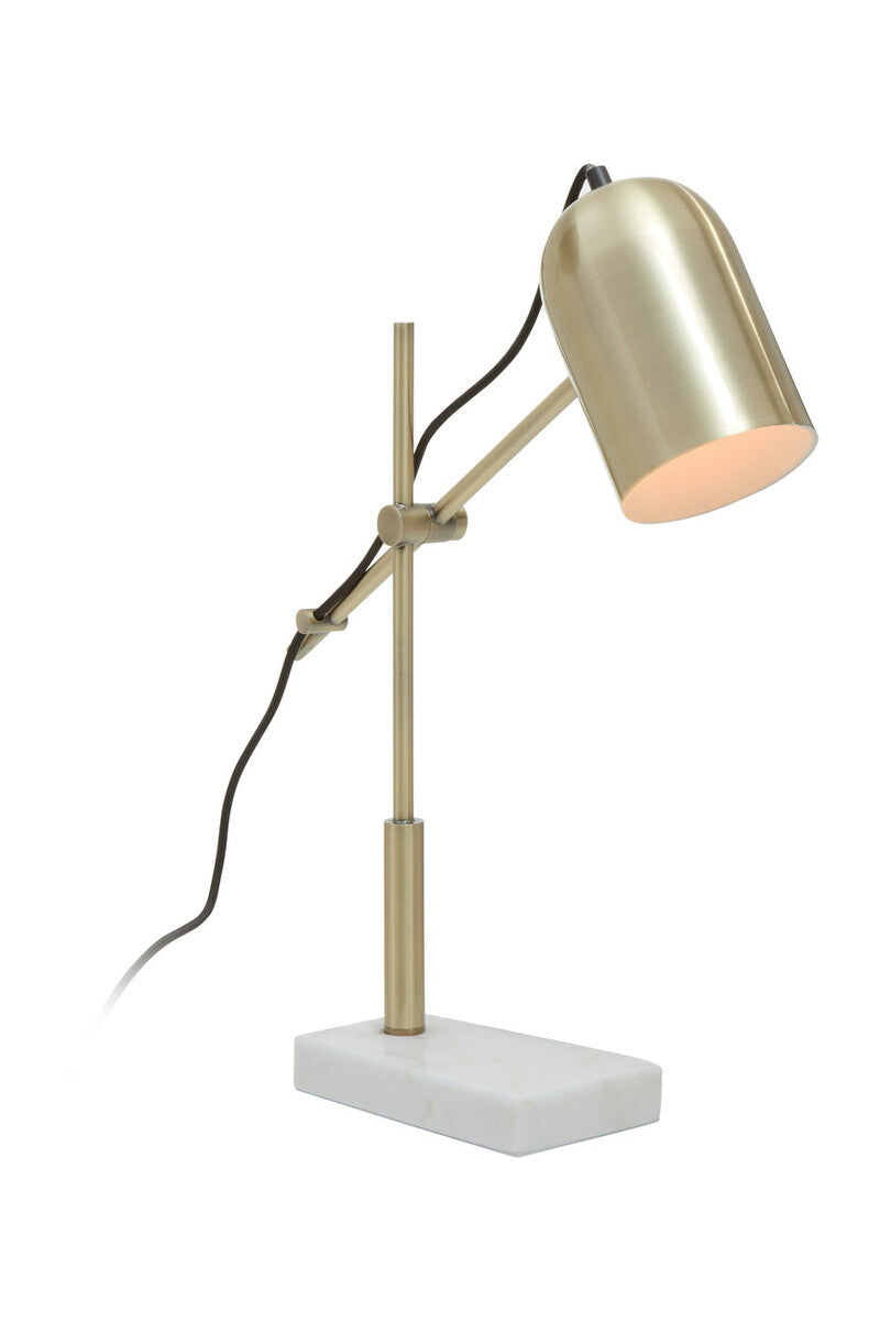 Gold and Marble Adjustable Desk Lamp | Equipoise