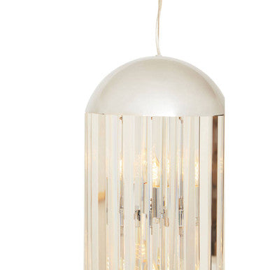 Chrome Finish 6 Bulb Pendant Light | Kensington Townhouse