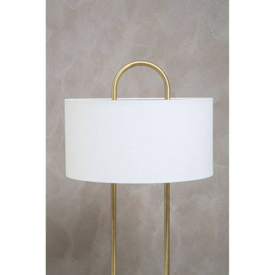 White Fabric Shade Table Lamp | Nolan