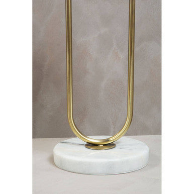 White Fabric Shade Table Lamp | Nolan