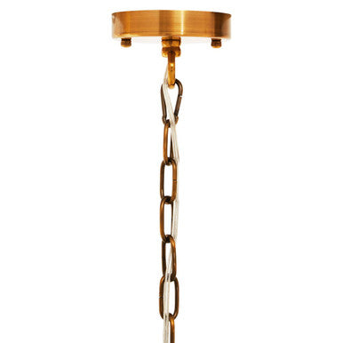 Metal Brass Finish Pendant Light with Four Bulbs | Karlo