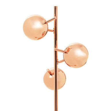 Copper Finish Floor Standing Lamp with Three Lights | Karter