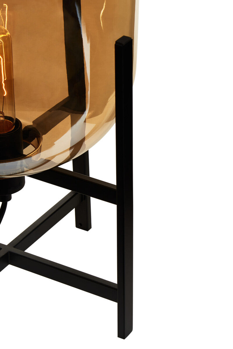 Matte Black and Glass Table Lamp | Trieste