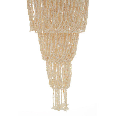 Natural White and Amber Shell Large Pendant Shade | Palu