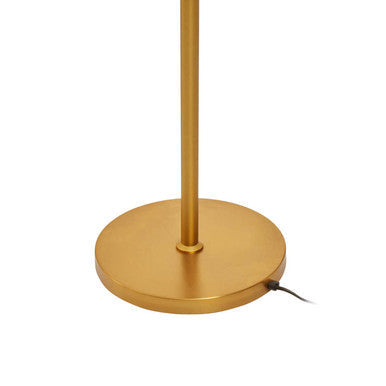 Abira Brass Finish 3 Bulb Floor Lamp with Glass Shades