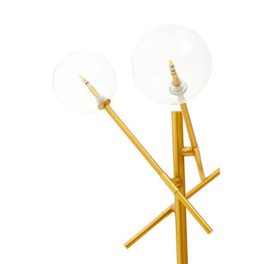 Brass Finish 3 Bulb Table Lamp | Abira