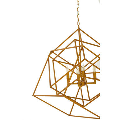 Brass Finish Four Bulb Pendant Light | Kamara