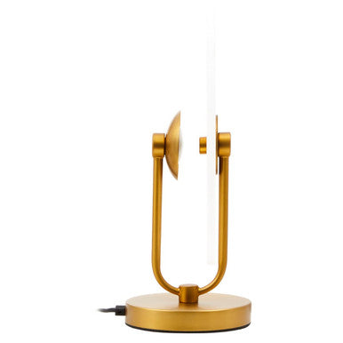 White Marble and Gold Finish Table Lamp | Waldorf