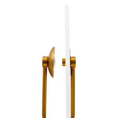 White Marble and Gold Finish Table Lamp | Waldorf