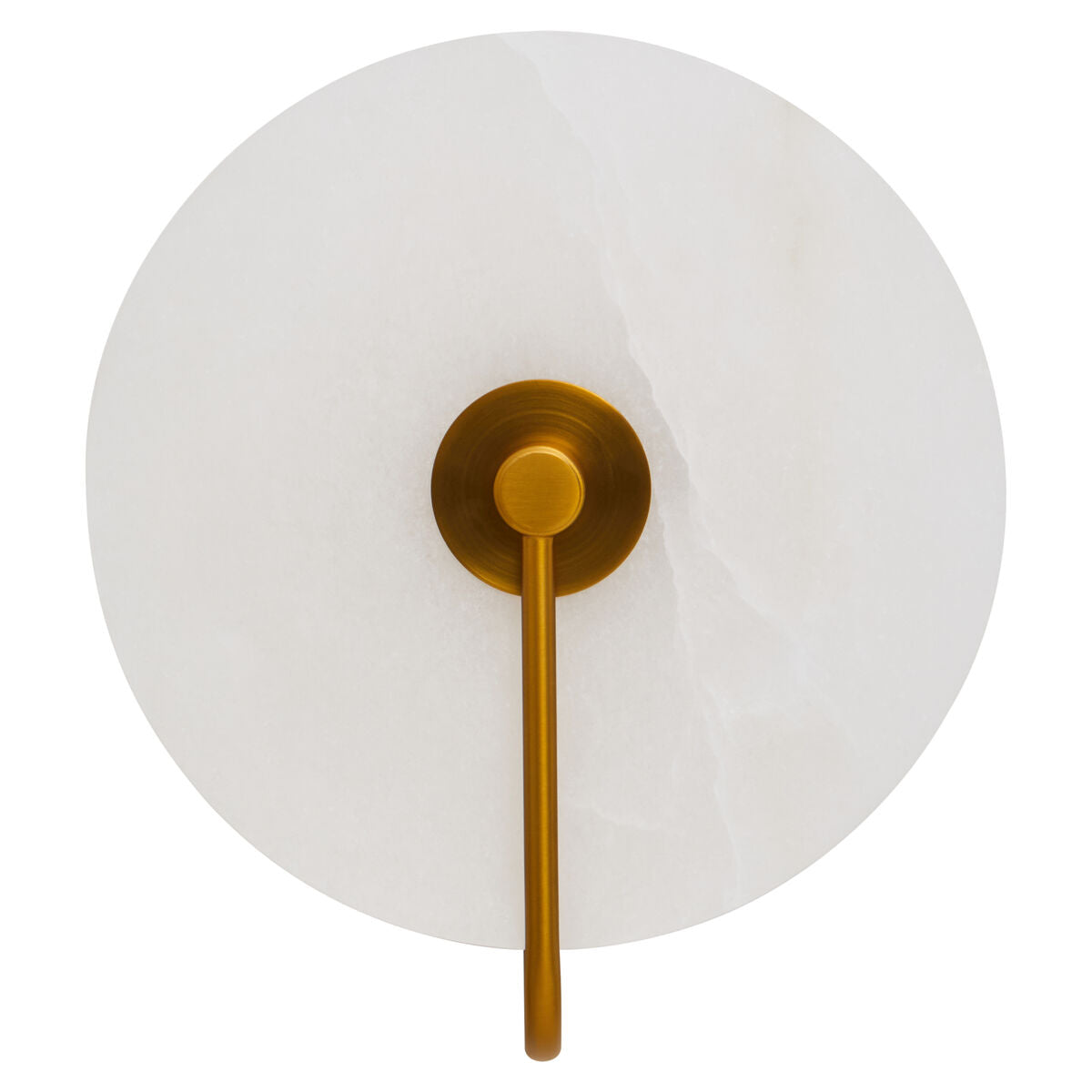 White Marble Wall Light with Gold Accent | Waldorf