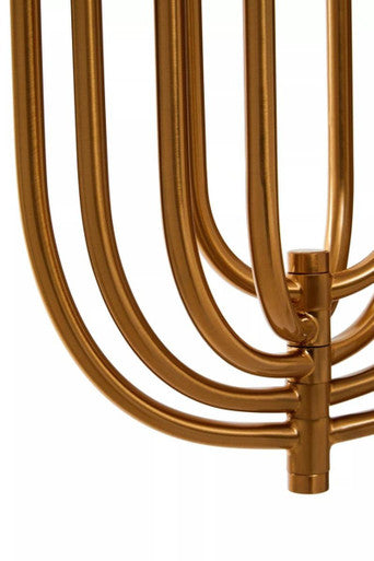 Gold and Frosted Glass Statement Pendant Light | Orbo