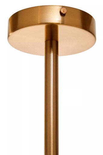 Gold and Frosted Glass Statement Pendant Light | Orbo