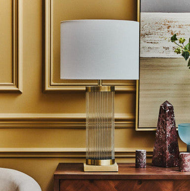 White and Gold Table Lamp