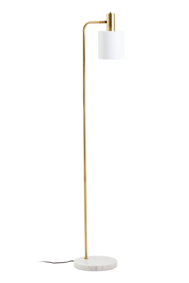 White Marble and Gold Floor Lamp | Newton