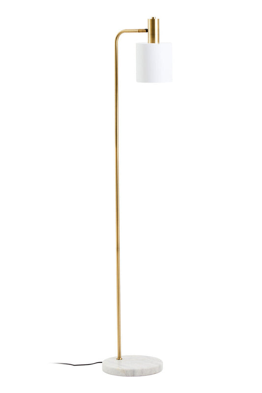 White Marble and Gold Floor Lamp | Newton