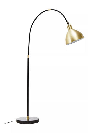 Gold Finish Metal Shade Floor Lamp | Newton