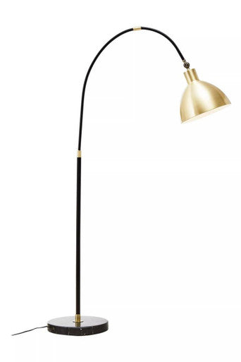 Gold Finish Metal Shade Floor Lamp | Newton