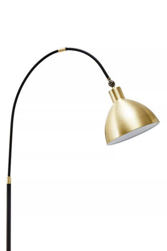 Gold Finish Metal Shade Floor Lamp | Newton