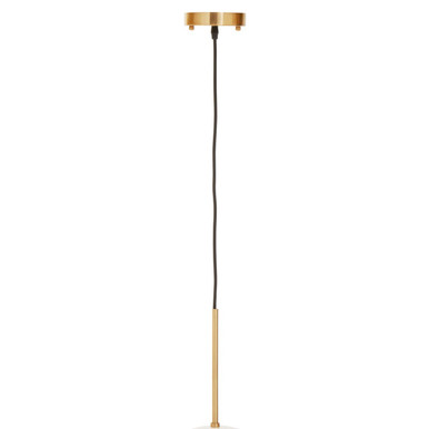 Abira Brushed Brass Finish Metal Ball Pendant Light