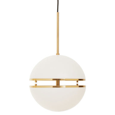 Abira Brushed Brass Finish Metal Ball Pendant Light