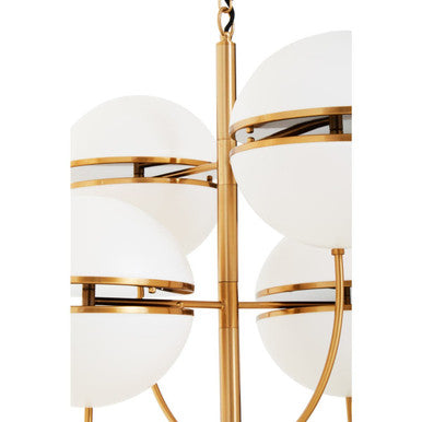 Abira Brushed Brass Finish 4 Ball Pendant Light
