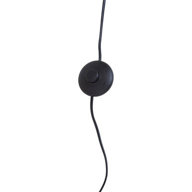 Abira Black Marble 5 Bulb Floor Lamp with Brushed Brass Finish